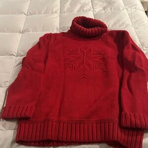 Lauren Ralph Lauren Vibrant Red Turtleneck Sweater